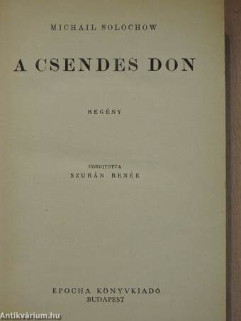 A csendes Don