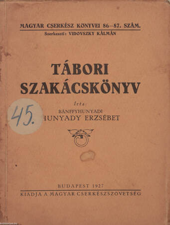 Tábori szakácskönyv