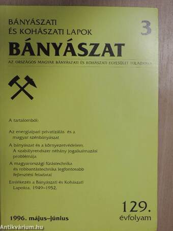 Bányászat 1996. május-június