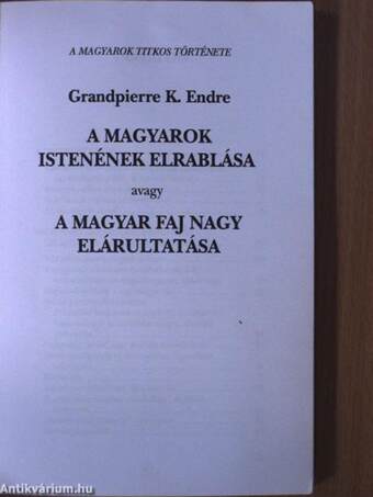 A magyarok istenének elrablása