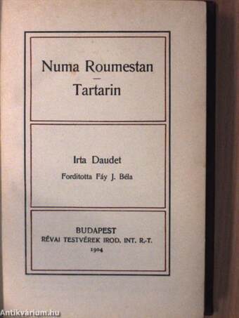 Numa Roumestan/Tartarin