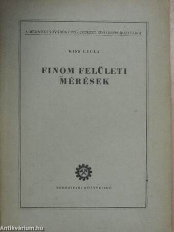 Finom felületi mérések