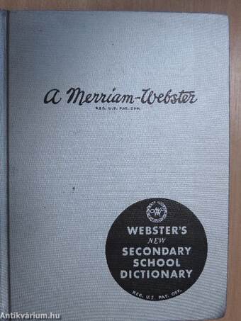 Webster's New Secondary School Dictionary