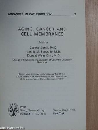 Aging, Cancer and Cell Membranes