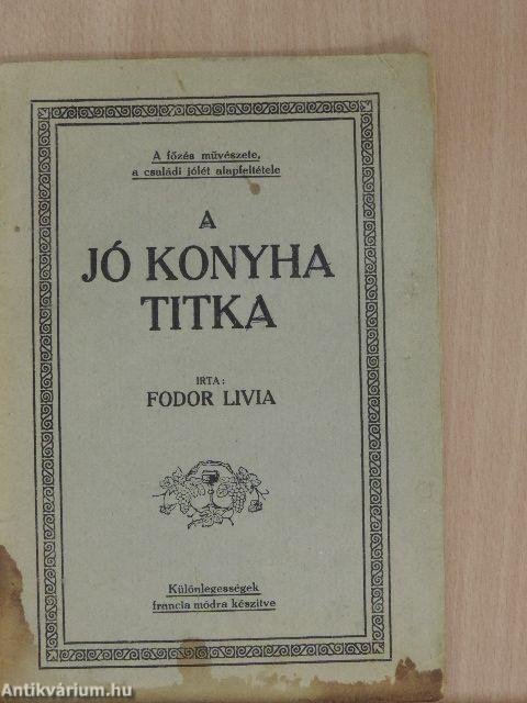 A jó konyha titka