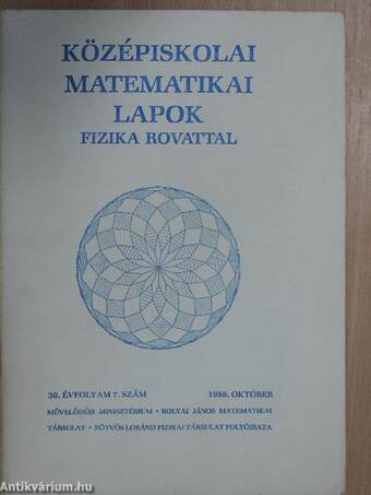 Középiskolai matematikai lapok 1986. október