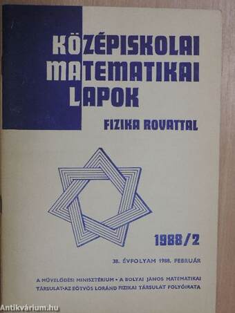 Középiskolai matematikai lapok 1988. február