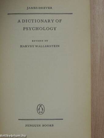 A Dictionary of Psychology