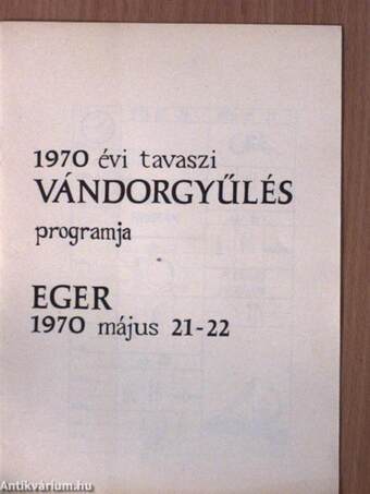 1970. évi tavaszi vándorgyűlés hozzászólásai