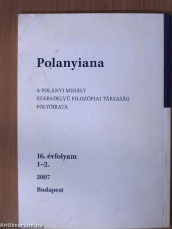 Polanyiana 2007/1-2.