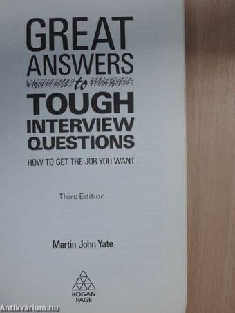 Great Answers to Tough Interview Questions