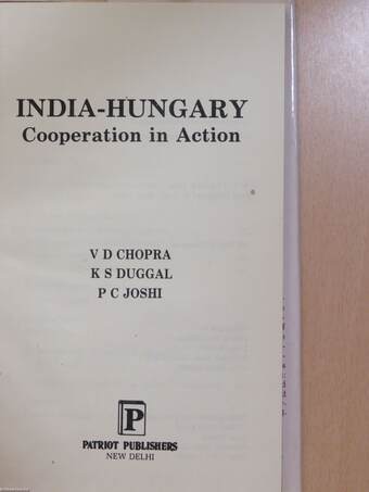 India-Hungary (aláírt példány)