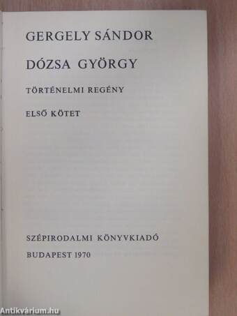 Dózsa György 1-3.