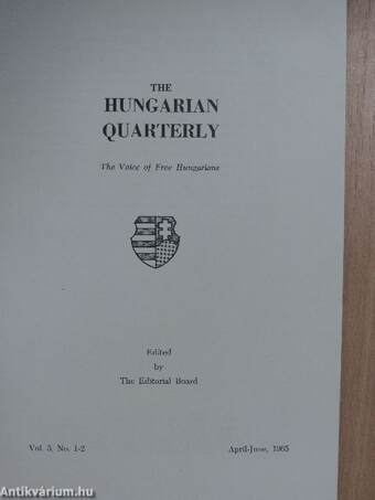 The Hungarian Quarterly April-June, 1965