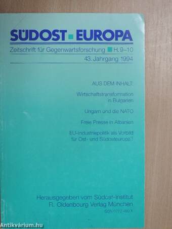 Südosteuropa Heft 9-10/1994