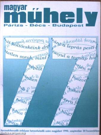 Magyar Műhely 1990. szeptember