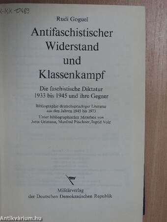 Antifaschistischer Widerstand und Klassenkampf