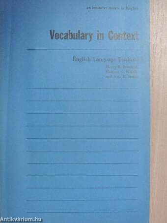 Vocabulary in Context