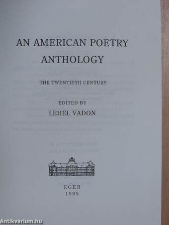 An American Poetry Anthology