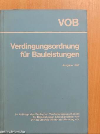 Verdingungsordnung für Bauleistungen