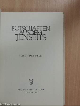 Botschaften aus dem Jenseits