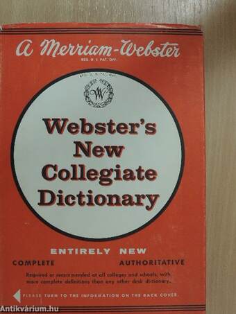 Webster's New Collegiate Dictionary