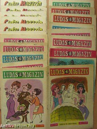 Ludas Magazin 1977-1978-1980-1981-1986-1987. (vegyes számok) (20 db)