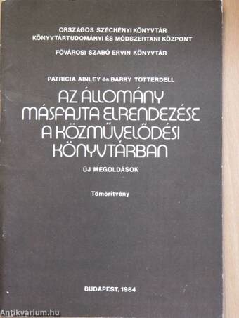 Az állomány másfajta elrendezése a közművelődési könyvtárban