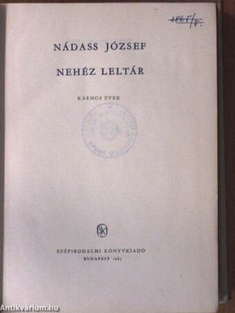 Nehéz leltár II.