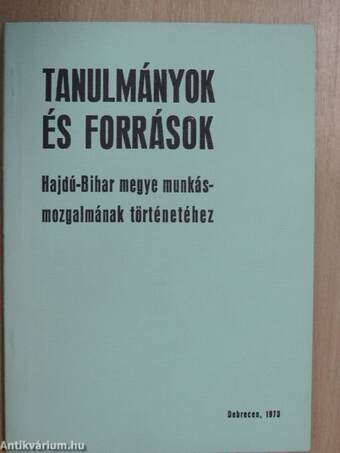 Tanulmányok és források