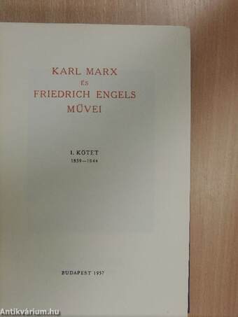 Karl Marx és Friedrich Engels művei 1-48. kötet