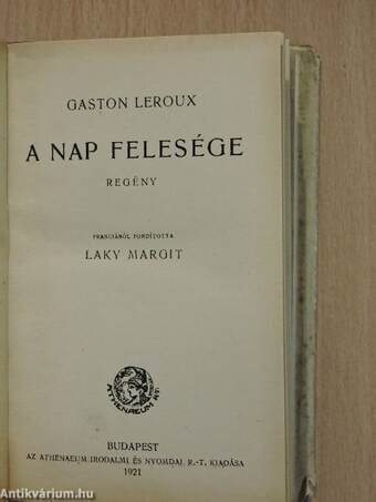 A Nap felesége