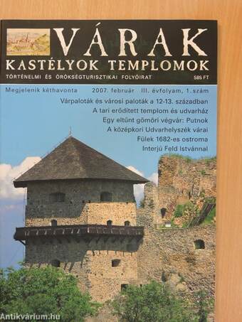 Várak, kastélyok, templomok 2007. (nem teljes évfolyam)