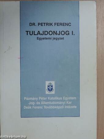 Tulajdonjog I.