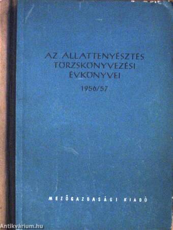 Az állattenyésztés törzskönyvezési évkönyvei 1956/57