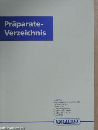 Präparate-Verzeichnis