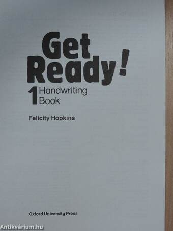 Get Ready! - Handwriting Book 1.