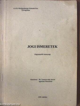 Jogi ismeretek