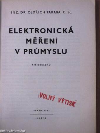 Elektronická merení v prumyslu