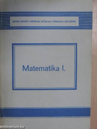 Matematika I.