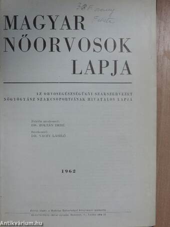 Magyar Nőorvosok Lapja 1962. január-december