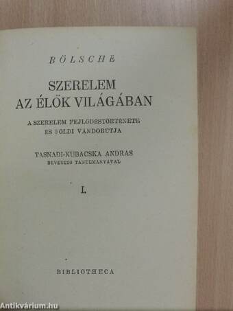 Szerelem az élők világában I-II.