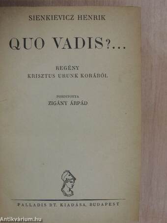 Quo Vadis?...