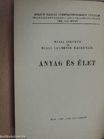 Anyag és élet