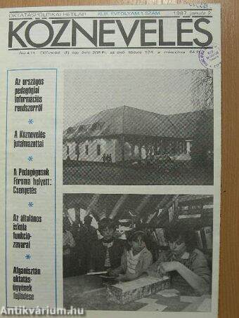 Köznevelés 1987. (nem teljes évfolyam)