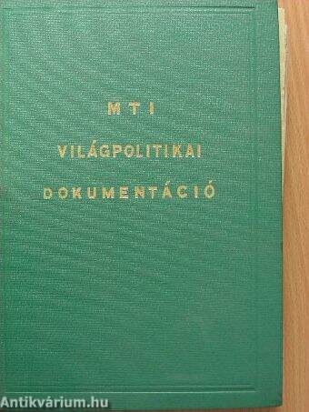 MTI világpolitikai dokumentáció 1973. január-december