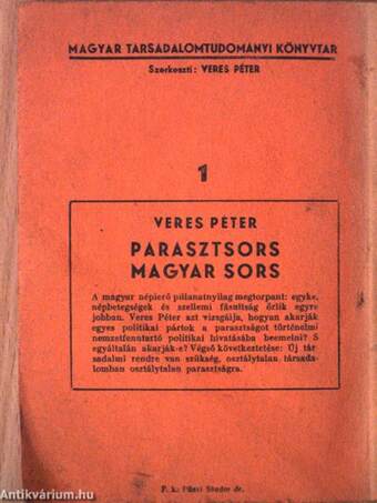 Parasztsors, magyar sors