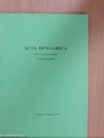 Acta Hungarica 1995