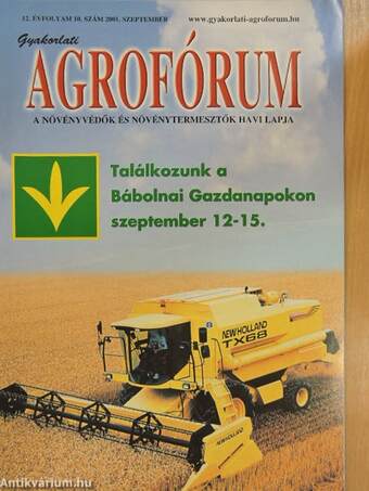 Gyakorlati Agrofórum 2001. szeptember
