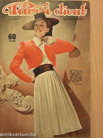 Párisi divat 1939. augusztus 1.